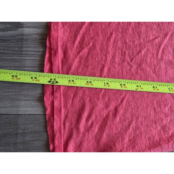 Calypso St. Barth Womens Linen T-Shirt - Small Size Coral Pink - Picture 7 of 8